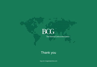 Thank you
bcg.com | bcgperspectives.com
 