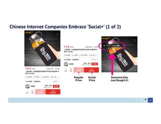 Chinese Internet Companies Embrace ‘Social+’ (1 of 2)
19
 