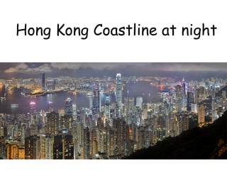 Hong Kong Coastline at night 