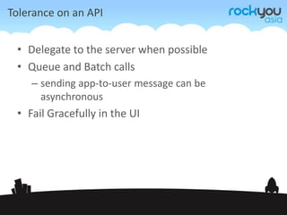 Tolerance on a Web PlatformNetworks LagAPI’s FailXMLHttpRequests Unreliable