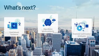 2323
Algorithmic
advancements
Improved optimization
strategies
Specialized
hardware
What’s next?
 