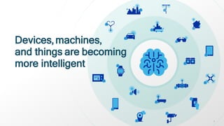 44
Devices,machines,
and things are becoming
more intelligent
 