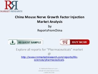 China Mouse Nerve Growth Factor Injection
Market Analysis
by
ReportsFromChina

Explore all reports for “Pharmaceuticals” market
@
http://www.rnrmarketresearch.com/reports/lifesciences/pharmaceuticals.

© RnRMarketResearch.com ;
sales@rnrmarketresearch.com ;
+1 888 391 5441

 
