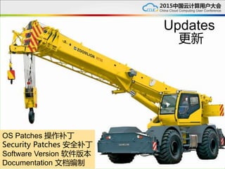 Updates
OS Patches 操作补丁
Security Patches 安全补丁
Software Version 软件版本
Documentation 文档编制
更新
 