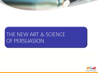 THE NEW ART & SCIENCE
OF PERSUASION
 