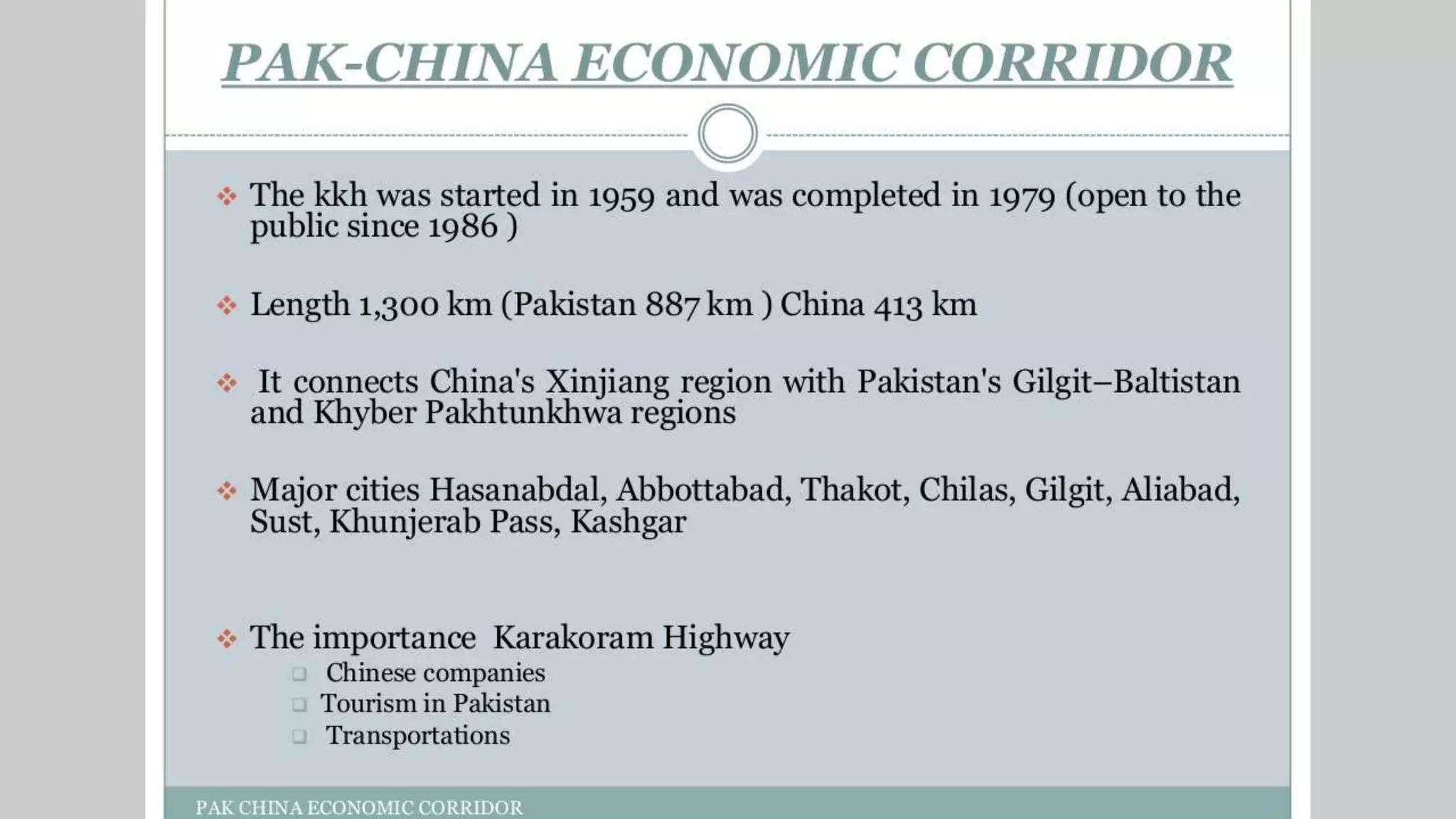 China pakistan economic corridor | PPTX