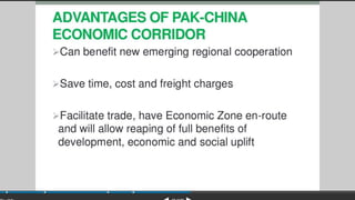 China pakistan economic corridor | PPTX