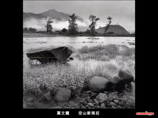 葉文龍      空山新雨后  
