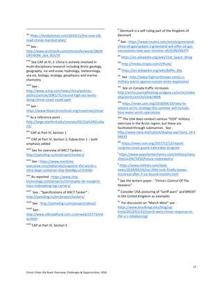 China Polar Silk Road Overview, Challenges & Opportunities | PDF
