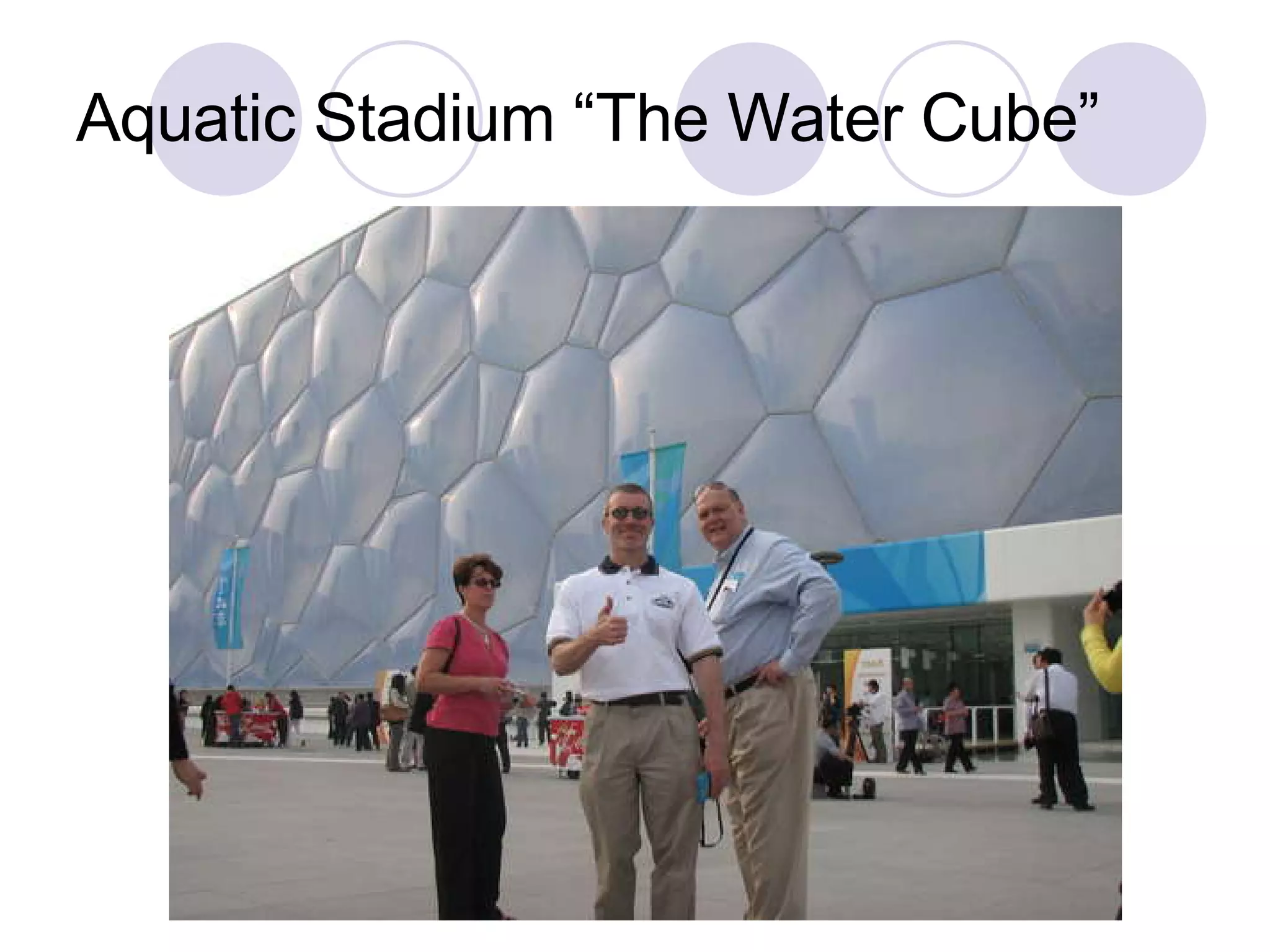 Aquatic Stadium “The Water Cube” 
