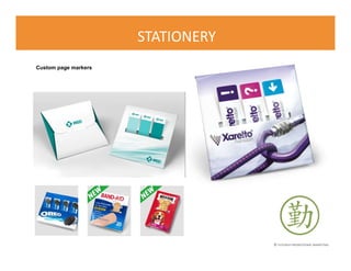 © FLOURISH PROMOTIONAL MARKETING
STATIONERY
Custom page markers
 