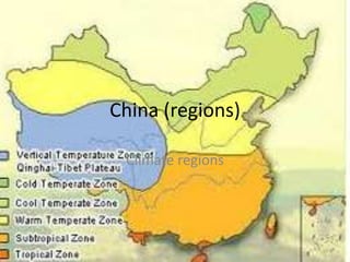 China (regions) Climate regions 