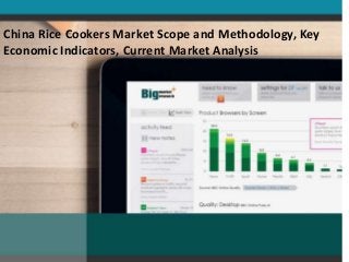 China Rice Cookers Market Scope and Methodology, Key
Economic Indicators, Current Market Analysis
 