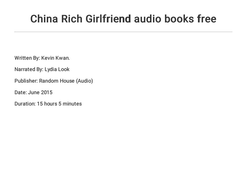 china rich girlfriend online book china rich girlfriend online book