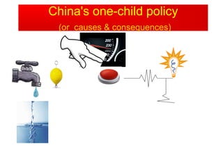 China's one-child policy
 (or causes & consequences)
 