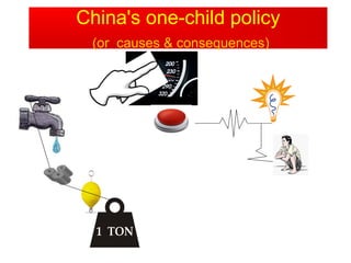 China's one-child policy
 (or causes & consequences)
 
