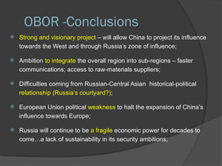 China: The One Belt One Road Initiatives | PPTX