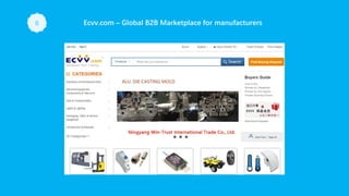 Ecvv.com – Global B2B Marketplace for manufacturers8
 