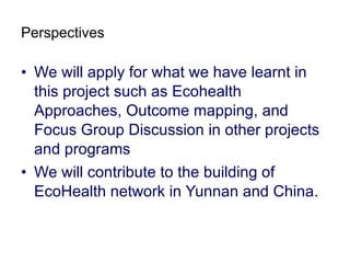 Ecosystem approaches to the better management of Brucellosis and Toxoplasma in Yunnan Province, China