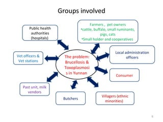 Ecosystem approaches to the better management of Brucellosis and Toxoplasma in Yunnan Province, China