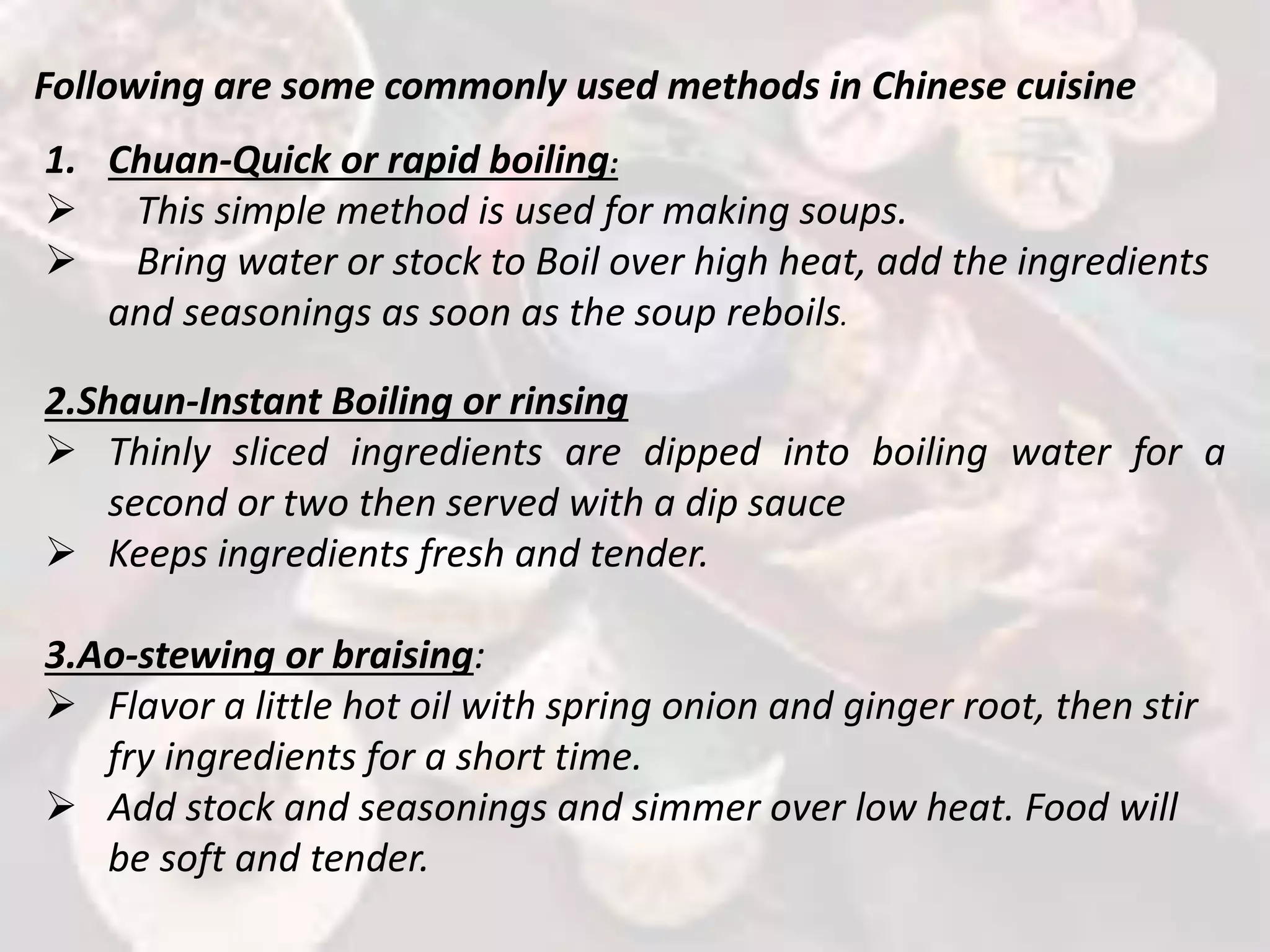 Chines cuisine | PPTX