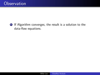 Dataflow Analysis | PDF