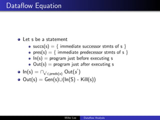 Dataflow Analysis | PDF