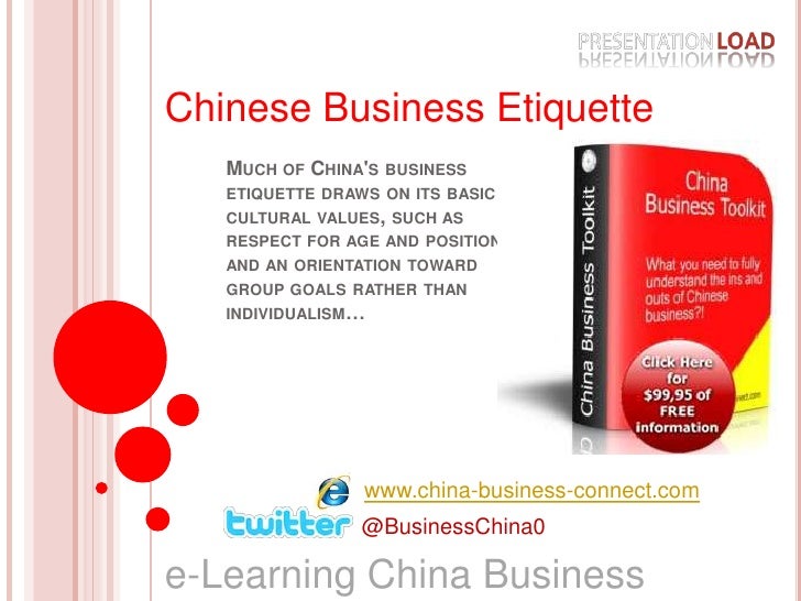 Chinese business culture and etiquette
