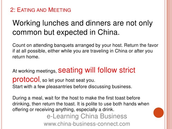 Chinese businessetiquette