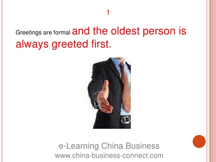 Chinese Business Meeting Etiquette