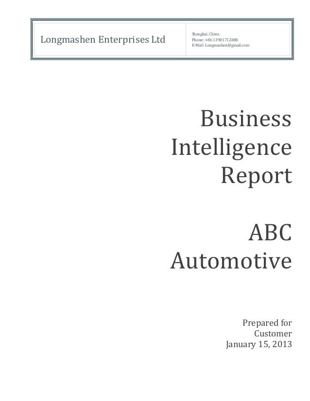 chinese company analysis sample report sample company analysis