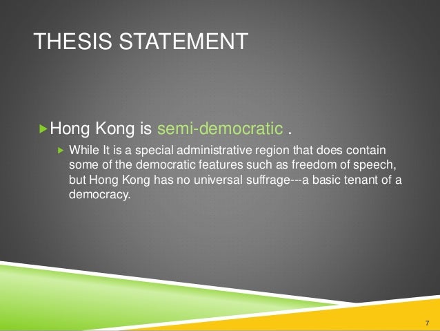 Thesis statement on direct democracy