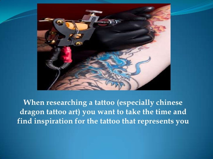 Chinese dragon tattoo art