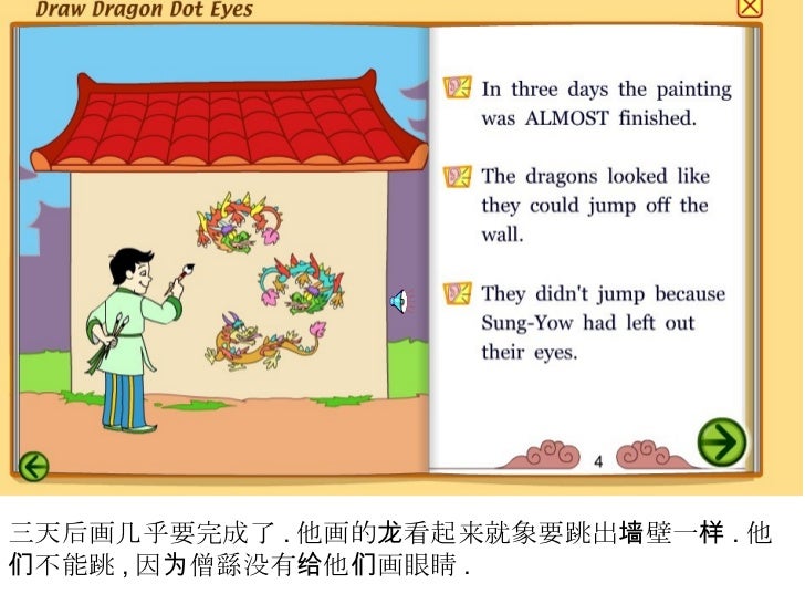 Chinese FableDraw Dragon Dot Eye
