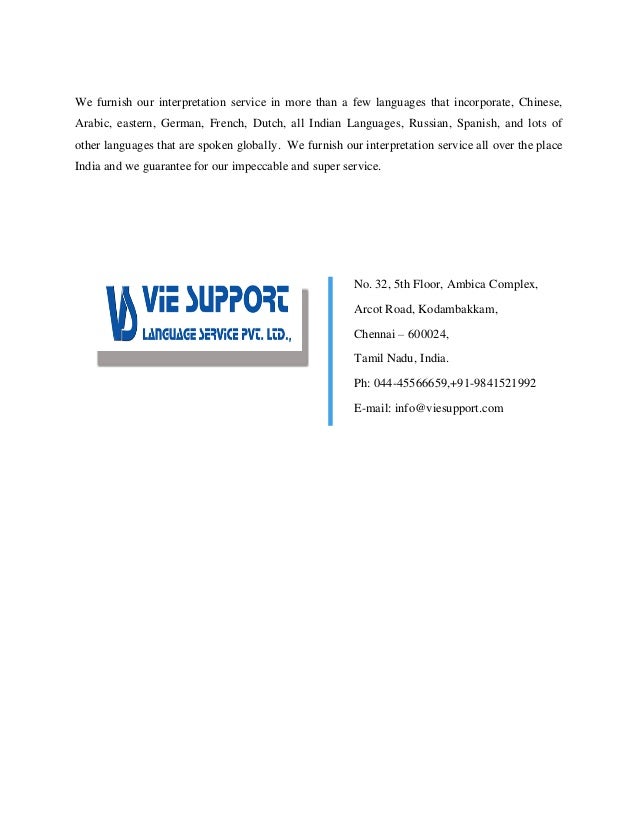 Chinese Interpreter In India