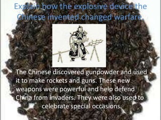 Chinese Invented Rockets Chinese inventions Alex Remm | PPTX