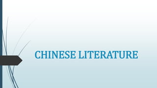 CHINESE LITERATURE
 