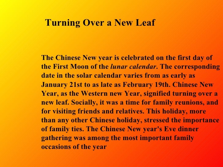 Chinese Lunar New Year