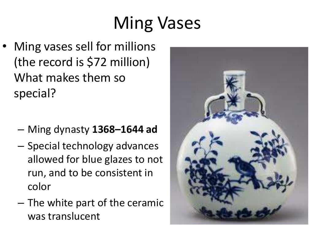 Chinese ming dynasty vases