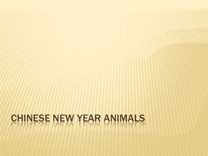 Chinese new year animals