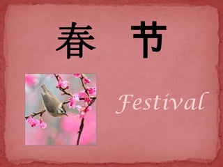 春 节
 Festival
 