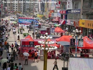 . The old lender didn’t dare announce his cheating, …. 