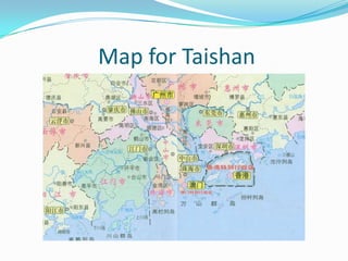  Map for Taishan
