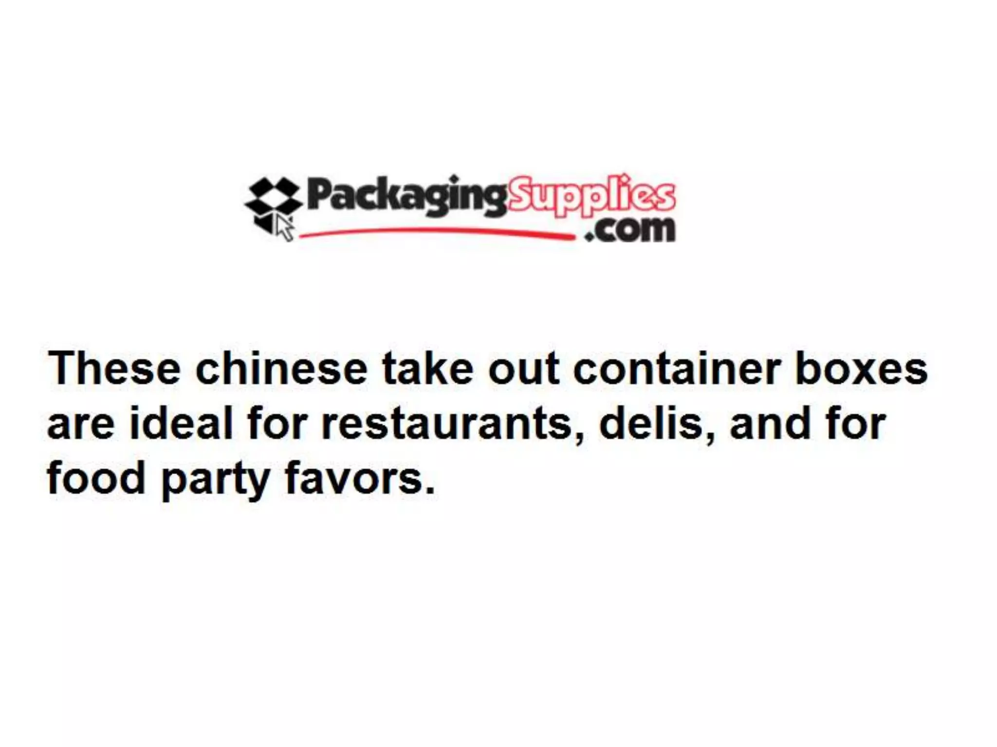 Chinese Take-out Boxes