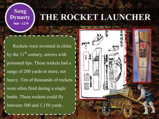 Chinese Invented Rockets Chinese warfare | PPTX