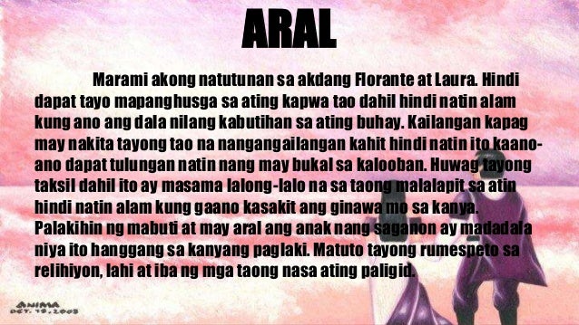 Aral Sa Florante At Laura Florante at Laura