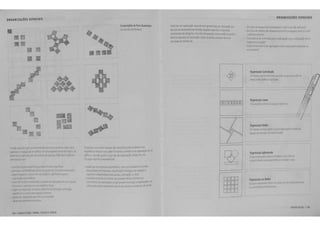 ORGANIZA~OES ESPACIAIS 
188 I AROUIIEIUU fOiloiA. ESPACO E OROEiol 
Composl¢ts de Nove Quadrados: 
rr e!>tud• ~3 6auraus 
A .,.,ar~ra cc~ t5SCS e!>(3(:0S sao d~fC!ito5 (».le eoc areur 503 
rr.por<JIIC!a re!at :a e seu pa~ iur.c eM: ou s mDO!'ICO M or;Ja~~o ~e .1" 
eJ;;: II atcislo qw~ a o,.e upo ae or~a~ za~~ u: ~-e:11 ~m3 
s.:..ayao CW-" '.ca Jepr•Jera d~ 
· "'~~do t'f'O.''J'IIa arq. U:!&:ro, torr,J pro:~m <Ja:ie:i '•"cw:fis. 
~ldes o "'ot'~3 s. cl3s:>nca~Jo h erarqu.ca ~- rep~' 
rq 5i:.OS11105pef;3.'tl5paraa~~ umf13<:~00liV15t3 
• coo&i<;&. e.-.unas ~o twer.o qx po553m rr. ;ar 3 ia"113 ~ o 
C" rrt•t.:) da Dr;!J' zaq~. ~que po553"1 er~.!ar 8 ~a·~ a~ 
1 ;ar para w•...as U'l!GteriS:Icas oe seu wwo e ~ ot5'>'13r at 0.;rJ 
CadJ t!po de or~wzar,J' es,aoa ~-a 3f'' 5!"".84o w ""'a~, ;e 
e ocu':t as CJrao.is~s 'cnr.a s. re',y,&s e-:>OBC.-. s e ·~os;as · 
CC!:'.V.~ 5 da catJ'_.got~a urr.a i~e ~e C.<t'"pb.i .s;,a ~:.!' 05 r-:r.~~ 
11asicos t.<f<?!>to5 ~a •trcd;t)o Caja , '11 ~5SCS e.<trrpv.>S 0e ser 
esl'mlio em ~llllllS k 
oc::rooooo 
; I 
IJI 
~~ LJ 
DODD 
DODD BBBB 
L--- 
• ~~ 8'"!'!"3~/.fl',J~ 
~~u.c1 
Organi'zaciio (enlrolizado 
Orgonizociio Unet:Jr 
Orgonizacoo Radio! 
Organizo~iio Aglomerado 
ORGANIZA~OES ESPACIAIS 
OlGAI llCAO U 
 