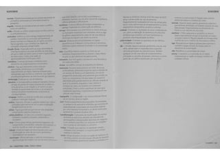 GLOSSARIO 
sacada "at.afc·m.'l ele-ada que &e projcUI da p11n:dc de 
urr> ·:JiffciO ~e ,mltada por umll bil ausu-ada ou 
oar11pt: r.o. 
saguilo CD'nodo de enuada amplo de ca&a ou edifi'cio. 
, ~t~ .~ vestll1ulo. 
sa lao 'modo ou t:d1fic o amplo5 para rcumck5 ~-,jbhc/.15 
'?u enr-ctf'nJmento. 
santuario Ed fie o ou outro abr'go. frtquer.::ementc de 
car-our "11ponent.e ou &untuo50. que guards o& 
rc!>t.O"J morts 5 ou nc fquta5 de um santo ou ouua 
4iqura sagraoit. c que corsutui um objeto de 
vcr.cr >, lo re 1'''01%' t peregrinayi!IO. 
5e(;9ilo Aurea P•oporv.ilo entre a5 dua5 dimen5ile& de 
urr .• lio,"a plana ou a5 .:auas dM5iles de uma reta, 
e'n que B razJO da menor para a maior e 1guaf a raz.iiO 
da ma10r para o todo: uma '"8z.ilo de 
Jpr 7X mq(iamente 0.618 PB"' 1000. 
semiotlca c.. estudo de 5Jnals e simbol05 como 
e ement-0'> de compor-..amento comunicati1o. 
elm bolo A'llo que rep-eSC~"ta outra COI&a por 
as,oc;1 ,~Jio, semelhan~a. ou convenvi}o. 
t:!>pec·alme~te um objeto mauna! utnizado para 
representar algo nV1efvel ou tmaterial. cujo significado 
provem pnnc palmente da esu-utura em que aparece. 
simbologia 0 est.Jdo do u50 de sfmbolos. 
simetrla A correspondcnc1a exata em tamanho. forma e 
arr8nJO de pBr-~s em lado!:> opost05 de um p ano ou 
mha d Yt&6ria, ou em re avllo 11 um centro ou e1xo. 
Tambem a regularidade da forma ou do arranjo em 
term05 de partes semelhar.te<:'. reciproca& ou 
wrrespondentes. 
sinagoga Edinc o ou local de reuni:!fo para a devoyi!lo 
JUd , c;. e .rstruvllo re'1g105a. 
solarlo r pendre. c8modo ou ga ena vedad05 por vtdro e 
..,r iz; • .:~as para banh05 de 601 ou para a CXp051i(.lio 
terapeutica 111uz do &of. 
solido F1gJrl'l qeometnca que tem as tres dimen5ile!:>: 
·.ompnmer:;o, ,;~rgura e espessura. 
solido platOnico m el05 C1t1CO po11eelr05 reguiares: 
• .etr.,edm. ne<.Jt:dro. oc;.acdro. dociecacdro e 
f>l'l" ~ed ro. 
stoa P6rt.IW grego a"tlgo. geralmentc ,;eparado e de 
C< mpr·mento conslderal•el. utll z.ado como passe,o ou 
o .J· de rcun1:!fo ao reoor de lugare!l pub coe. 
talude r -npla barraaem ele terra "rgu ela como urnB 
r· ··: r CD<(ilo ao red or de um local e e~ralrnente 
,,.,. maela por um parape to. 
tecnologla C a~"IB apl c.;.eia: o ramo do con~ ec; mr.n1.0 
q ,e " ocupa aa cn<lvilo e oo uoo oe me105 teen eo5 e 
384 I AROUITllUU. FORMl, ESPlCO E ORDEM 
sua inter·relav.lio com a vida. a sociedade e o 
11ml:>iente. fazendo u50 cia aru industrial, engenhana, 
ci2nctll aplicada e c1anc1a pura. 
tectOnica A aru e ci2ncia de moldar. ornamentar ou 
agregllr matenais na con!ltruif~O de ediffcios. 
terra!(O Nfvel elevsdo com uma frentc ou iados verticals 
ou il"c;linael05 revestid05 com 81ven8ria. relva ou alga 
do g2ncro. especialmente cada um de uma !lerie de 
n1vei!> que se erguem un& sobre os outro5. 
tesoura Moldura estrutural b8SC8d8 na rig•dez 
geometries ~o triangulo e composts por elementos 
ret~llne05 sujeita &omente a tens.lio ou a compress.11o 
axial&. 
teto Superflcie intenor superior ou forro de um 
ambiente. freqlientemente ocultando o lado inferior 
do pi&o ou da col:>ertura situado!l actma. 
tetrastllo Que um quau-o colunas em uma f8chad8 ou 
em c8da uma ~elas. 
tholos Um cdiffcio circular na 8rquitetura classica. 
tokonoma Rec8nto para pintura: um nicho de pouca 
profundidade. levementc suspenso para a exibiv.lio de 
um arranjo de flore& ou um kakemono. um rolo de 
pergaminho pendurado verticalmente que contem um 
texto ou U11'18 pintura. Um dos !ados do recantO e 
delimitado pela parede ext.erna do comodo atravtl& elo 
qu81 a luz penetra. enqJanto 0 !ado internee 
contfguo 80 tana. um recant.o com e&tantes 
embutida&. Como o centro espiritual de uma casa 
tradicional japonesa. o tokonoma se localiza em seu 
comodo mais fonmal. 
topografia A configuray.lio e as caracteristlc85 1'sicas 
ele um tcrreno. area ou regi.lio. 
torii Portal aut.oportante de proporvoes monumentais, 
no aces&o a um santuario xintofst8, que consiste em 
duas pilllstras conectadas em sua parte supenor 
por uma trave&&a horizontal e um dintel sol:m: esta, 
geralmente curvando·sc para cima. 
transformayilo 0 proces&o de modificaq.lio em termo& 
dr form.!' ou estrutura atraves de uma &erie ele 
permutay1le!> e manipulacaes distint.as em resposts 
8 um contexto especffico ou conjunto de condi~aes 
scm • perda de dentlclaele ou conceito. 
tnt:li!fa Armay.lio que suporta um gradeado v!lzado, 
ur. 'wda como antep8ro ou suporu paril cultvllr 
vl<:leir I<? ou plantas. 
trullo Abnqo de pcarB c~rcular na regli!o da Apulill no eul 
oa 1~ l 18, COberto por estrutur;:tc;; cOI1iCDf> OC: 8lverUJI1.11 
6CCs prOJt:t.BdM. geralmente c111ada6 e pJMt.aGftl~ com 
figuras ou sfmbolos. Mu1tos trul/i t2m ma1s de 1000 
anos e ainda est.lio em uso atulllmentc. 
frt:qlitntemente locafiz.ad05 em meiO ae YJMnas para 
sc:rv~r como estruturas de anmazenamento ou como 
alojamentos temporarios durante a colheita. 
unidade 0 estaelo ou quaiidade tle estar combu1ado em 
um, como a ordenay~O de elementos em uma o!:>ra 
artfstica que constitUI um todo harmonio&o ou 
promove uma singularidade de efeito. 
uniformldade 0 estado ou qualidade ele ser •dentico. 
nomog2neo ou regular. 
vilo 1. Divl&i!o espac1al grande. geralmente uma de uma 
serle, demar!:ada ou separada pel05 suporus 
verticals principals de uma estrutura. rambem 
qualquer um de uma serie de compartiment05 
princ1pais ou divisaes de parede. col:>ertura ou outra 
part.e de um t:dincio demar!:ado por suporus 
GLOSSARIO 
verttCSJ5 ou trar.ve•sa s: 2. Eepai(O vauo cort do 
elentrn oa massa ou m tado por esta. 
varanda Alpendrc: amp o. aberto. gera menu cober-.a e 
Par~ •almente del m taelo. po• exemplo a.;•a"~s oe t.ma 
bslaustroda, freqC.e,.~'rltr.tc 5e estende,.4o "8 
frentc o~ n.a5 atcra 5 de urt1il c;aet~ 
vestfbulo ' Pat10 ad,acentc a "m cd"ic10 01.1 d~r.-;.ro 
oeste. ~sPCCia·menu um o,~e c encer'"8do em to005 
05 qu~ro 3.:105: 2. Pequeno sagullo de e•trada .:-ntre 
8 porta oa n;a e o nunor de uma cssa o~; eaifl'c10 
viga Peya estruwral ri~lda p-o,e-zada pa•a supo"- Br e 
cransfenr cs•gas atraves do espavo para 05 
e emertos ele sus::entai(llo. 
villa Ref> c:~encla ou propnedade de campo. 
volume 0 tamanho ou B exte~s.lio de um ob e-.a 
~ l"aimer.s ona ou ~ Jo de ~payo. 'l'Y-didos em 
~n•dade!> cut>icss. 
6 osm o m 
 