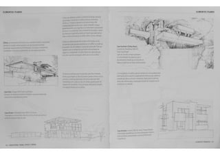 ELEMENTOS PLANOS 
26 / UOUIIEIUU fORMA , ESPA(O E ORDEII 
Ol?l3•o(l.a~l'l wsu· oe•rr~~tode 8171l!'es5er.oa 
,.:e pro-~e c :< a• .. m eJ:fUI c«o:ra 05 ttrr.e•~ 
,.;r. • A'i lt'l".3 • s 9t.r.'.l'tn3 de sua ewutura ~ao 
c;:..a• !ta.1J5 ~mane :-a to"'O o W'W U;lr.~ o espa;:c 
ilpo.Bil ~ ~ ~-5 5lW~ t ~ r;; •.a para o t~a~•to 
cJ: chtJ , rr.~ k'rt> '3. =amo U'll ei:rr.ento Gt ~'Ojtto, 0 pbeo 
dacot:er~·.e. f"c~: .'Ode. ,,,llO 1111pac;.,q.e oo.:Je ~r 
~S .. )m'olt!i< r.Jr)e me.J:icioden:•OM~CCI1~. 
0 fisoo d:l ccW<..ura ~e • Jo ~ ;a-..er 111sf. •• or. dll ao !;tu 
:S'l',to ;;t.ao parer!es t>UI'lOreS d• ~"' eO•OOO O'J ft.~tl•-,.: 
85 r,·~ a· m de er.fatJZJ• o, urre da w.s~3o. Podt :.er 
e•prt~ W!'~ .. rr. a:7r,'!O un~ par ~!Ire .. :r.a ,"Jriedadt de 
t5f3~ ou ccmprur.;u~ro w·"' n~~ de CO!Ierturas q.e 
ar-..culam uma ~ne oe es;:~ der.trO ~t ~"' ~r..co tdfuc. 
U"' P'.a-o de .:cw:ura ()OJ~ se c:,~r<ier par<l fora bman&o 
t'e'ta 5 '•"' pro"~t"" O!i ~305 0' f<l"t8S t Jll"t'cB:i GO!Itl:l 0 001 OiJ 
a r:.-.. a. ou ccr.• r..a• para :;a <:~a •m de~ rtl<lciona• •tis 
,. ma,.,tt = o ~.a· a oo 50W1. Err. c ma& a,~e-.~5. pode :.er 
u.adoa ""' o~ Ptrm :;.r o~t.<D de ~r<!ia& rtfrescar~s arra.es 
0~ ~>pave-s 'WT'.OS oe o'n ~.O~ClO 
Casa Kaufmann (Falling Water), 
Cor•"' "' e Per.:; ,a-.a. 19.36-3':. 
::"3,.( d~,ro .',r~r.: 
....jes de cor;ereto a"l1ado e..p·t~arr 
arc~ww dadedO!i~a"CSoop~e 
da GO~~..IIT<l a rr.td'da o,ut ~ pro,e-...Jm e:n 
~a or~ a part" de L"'1'"i.IC w "'"ruca u~:ra 
A 'J!1!!3 gera' de Jm td 'bo POdt se<W..a.o3 wmt-~.3 ~..3~ade pia• a 
J s;.~,a ao se r.WIJUZlrem C'u d~~'~'lr".t a?er.ur.B ~.e !'~~..,as 
;;,-e;:as do;; :t.Jr~ .~"!;;as e hortWI1:..1,. E5St:i !)'.;;•.o;; po~wr. ser 
i'.!ia rna s #ew~ e aGe!'UJ.O&o!. a~"B<t& a• rr.JIIa•;J;; •,; cor, 
r.3 ~<..ur<J e r.o 1"3~r<a 
Casa ~hrii<:ler, ,toot, 192<~·25, Gcn: Tl: m - •t 
.. B· ..... e:.r..::.ts "' ~ JnrJ5 n:tJ"' ,..lf!::)' rr~ t 
CO.~ f"''11 ~ 4 CBI'JC' ..enz.Jta'" lt5C0:9 
"''· r~wra. 
ELEMENTOS PLANOS 
/ 
-- 
flEII!NIOS PtiiiUIOS 71 
 