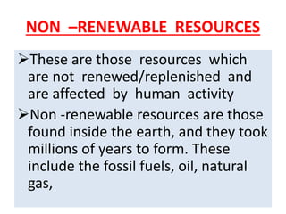 basic idea of natural resources | PPT